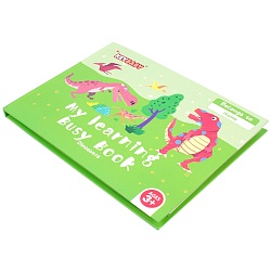 книга с липучками "динозавры".