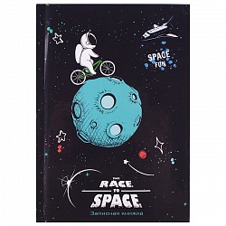 книжка  записная  а6  64л "космический сюжет-2" тв. обложка, глянц.лам.