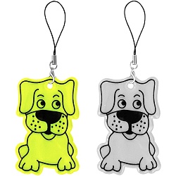 светоотражающий брелок собака