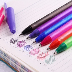 набор ручек шар.  6цв. "darvish" корпус цветной полупрозрачный