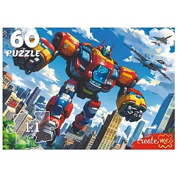 пазлы   60 элементов трансформеры в мегаполисе