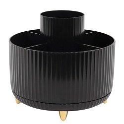 органайзер настольный пластиковый 5 отделений  чёрный