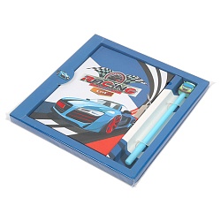 Блокнот 13,5*18 см 50л с замком "Racing Car" с ручкой