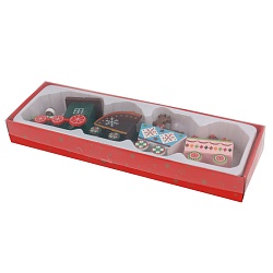 паровозик новогодний деревянный 