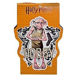 Блокнот А7  40л "Гарри Поттер" фигурный на скрепке обложка тиснение фольгой