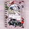 Блокнот  18,5*12см 60л на спирали с рисунком 3D "машинка"