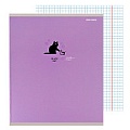 Тетрадь  48л кл. "Black cat" обложка матов. ламинация выбор. лак