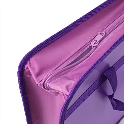 папка детская с ручками а4 пласт. с рисунком на молнии  нерпа