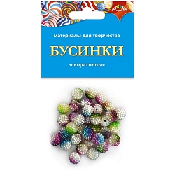 бусинки декоративные "ежевика" в пэт-упаковке