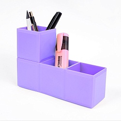 органайзер-трансформер  пластиковый настольный 3 отделения фиолетовый