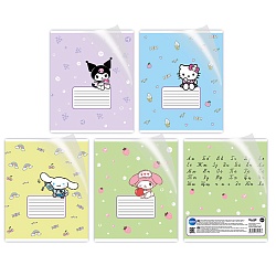 тетрадь  12л линейка цв. пластиковая обл "hk and friends"