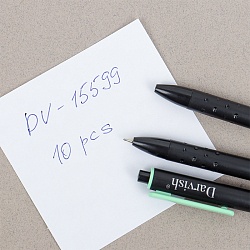 ручка автоматическая шариковая синяя scoop корпус черный с цветным держателем