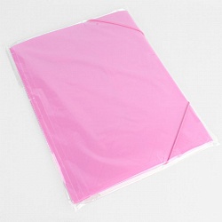 папка на резинке а4  diamond розовая