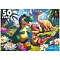 пазлы   50 элементов  яркие динозавры