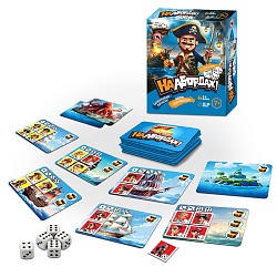 игра карточная пиратская с кубиками "на абордаж!"