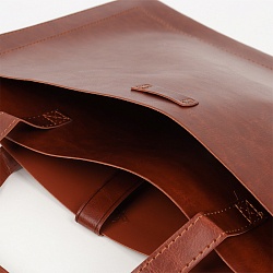 сумка деловая 2 отделения коричневая