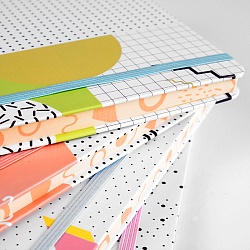 Блокнот 14*21см 80л в линейку на резинке