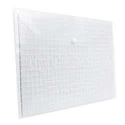 папка-конверт на кнопке а4 бесцветная 160мкм