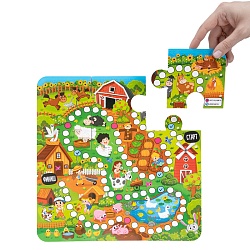 игра настольная "весёлая ферма 10 в 1"