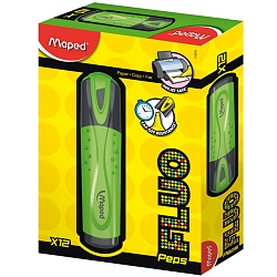 текстмаркер "maped" зелёный, линия 1-5мм