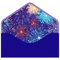 открытка-конверт для денег "бархатный. на исполнение желаний!"