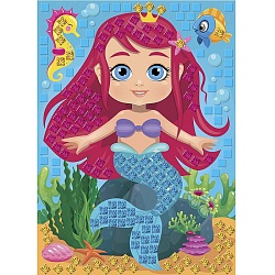 набор для творчества аппликация "русалочка"(4цв.200 эл.)
