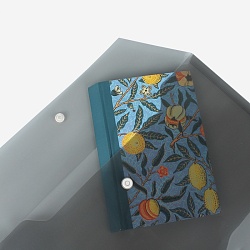 папка-конверт на кнопке а4 150мкм чёрная