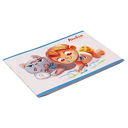 альбом для рисования 10л. "рисуем вместе" на скрепке бум. 110г/м2