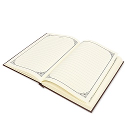 ежедневник а5 недатиров. 120л обложка бумвинил коричневый