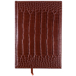 ежедневник а5 недатиров. 120л "darvish" обложка к/з крокодил (2 цвета)