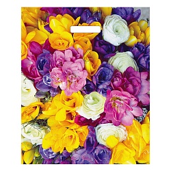 пакет вырубной весенний букет 38*45см 60мкм