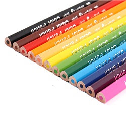 карандаши 12цв трёхгранный корпус "монстрики"