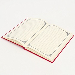 ежедневник а5 недатиров. 120л обложка бумвинил красный