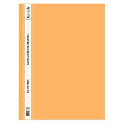 папка-скоросшиватель а4 оранжевая 120/180мкм