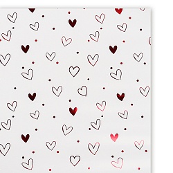 бумага упаковочная 3шт в наборе сердца