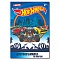 бумага цветная а4 16л. 8цв. "hot wheels" на скобе