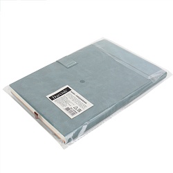 ежедневник а5 недатиров. 100л обложка кож.зам. на магнитной застёжке серо-голубой