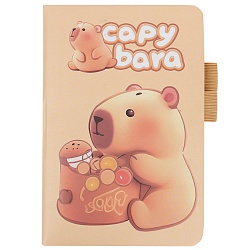 Блокнот 11*16см 80л "Капибара" в клетку