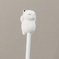 насадка-ластик на карандаш "котик" белый 