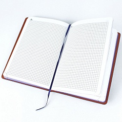 книжка записная 13,5*19см  "darvish" обложка кожзам с узором и цветным срезом