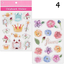 наклейки бумажные 2шт в наборе ассорти