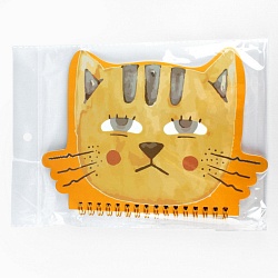 Блокнот 15*18см 50л  на спирали "Котик"