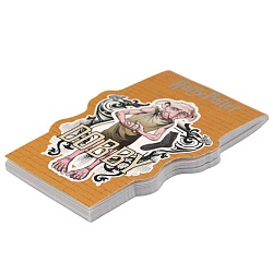 Блокнот А7  40л "Гарри Поттер" фигурный на скрепке обложка тиснение фольгой