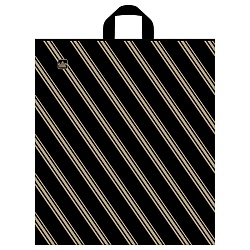 пакет петлевой золотая полоса 44*40см 