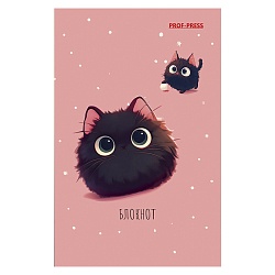 Блокнот А7  48л "Пушистик" на склейке