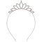 ободок бежевый  для волос "диадема"