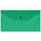 папка-конверт на кнопке с6 150мкм прозрачная зелёная