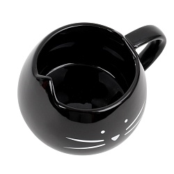 кружка "кот" керамика 450мл черного цвета