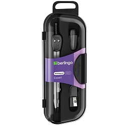 готовальня  3 предм. berlingo "expert" в пластиковом футляре
