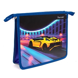 папка для тетрадей а5 на молнии "красивый спорткар"